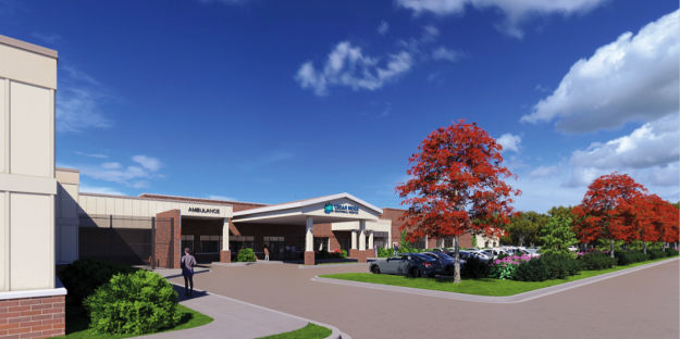 A rendering of the new 90 bed unit